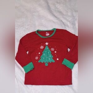 Festive Red and Green Kids Christmas Tree Shirt